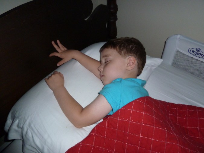 Sweaty, dirty, still fully clothed.