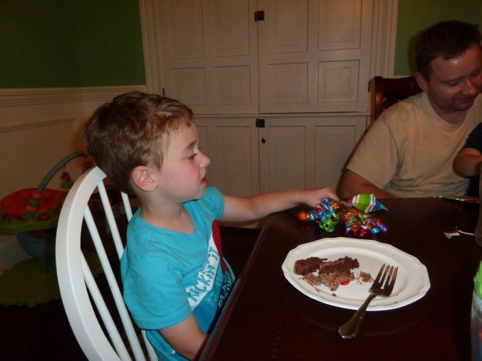 When they don't eat their cake, you know they're sick.