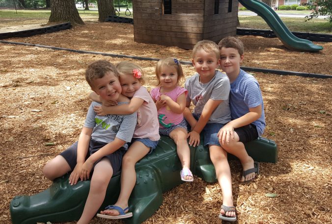 photo of the authors children